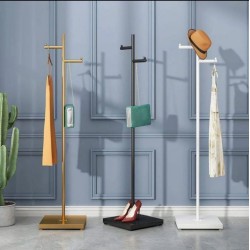 Одинарна стійка для одягу з двостороннім верхом 400х400х180мм.чорна